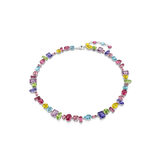 Swarovski Gema necklace, Mixed cuts, Multicolored, Rhodium plated 5656397