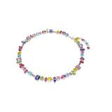 SWAROVSKI GEMA NECKLACE, MIXED CUTS, MULTICOLORED, RHODIUM PLATED 5656397