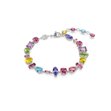Swarovski Gema bracelet, Mixed cuts, Multicolored, Rhodium plated 5656427
