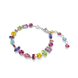 Swarovski Gema bracelet, Mixed cuts, Multicolored, Rhodium plated 5656427