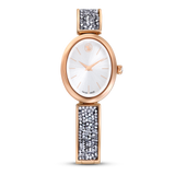 SWAROVSKI CRYSTAL ROCK OVAL WATCH, SWISS MADE, METAL BRACELET, ROSE GOLD TONE, ROSE GOLD-TONE FINISH 5656851