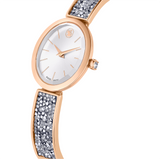 SWAROVSKI CRYSTAL ROCK OVAL WATCH, SWISS MADE, METAL BRACELET, ROSE GOLD TONE, ROSE GOLD-TONE FINISH 5656851