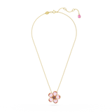SWAROVSKI FLORERE PENDANT, FLOWER, SMALL, PINK, GOLD-TONE PLATED 5657875
