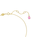 SWAROVSKI FLORERE PENDANT, FLOWER, SMALL, PINK, GOLD-TONE PLATED 5657875