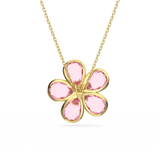 SWAROVSKI FLORERE PENDANT, FLOWER, SMALL, PINK, GOLD-TONE PLATED 5657875