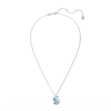 SWAROVSKI SWAROVSKI ICONIC SWAN PENDANT, SWAN, MEDIUM, BLUE, RHODIUM PLATED 5660594