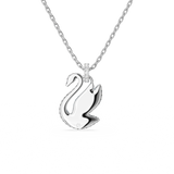 SWAROVSKI SWAROVSKI ICONIC SWAN PENDANT, SWAN, MEDIUM, BLUE, RHODIUM PLATED 5660594