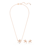SWAROVSKI VOLTA SET, BOW, WHITE, ROSE GOLD-TONE PLATED 5661680