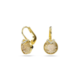 Swarovski Bella V drop earrings, Round cut, Gold tone, Gold-tone plated 5662093