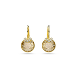 Swarovski Bella V drop earrings, Round cut, Gold tone, Gold-tone plated 5662093