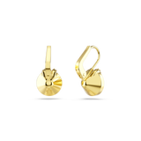 Swarovski Bella V drop earrings, Round cut, Gold tone, Gold-tone plated 5662093