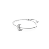 SWAROVSKI LUNA BANGLE, MOON, WHITE, RHODIUM PLATED 5666175