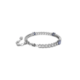 SWAROVSKI MATRIX TENNIS BRACELET, MIXED CUTS, BLUE, RHODIUM PLATED 5666426
