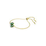 SWAROVSKI IDYLLIA BRACELET, MIXED CUTS, CLOVER, GREEN, GOLD-TONE PLATED 5666585