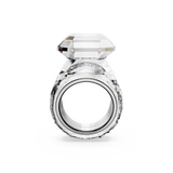 SWAROVSKI LUCENT COCKTAIL RING, OCTAGON CUT, WHITE