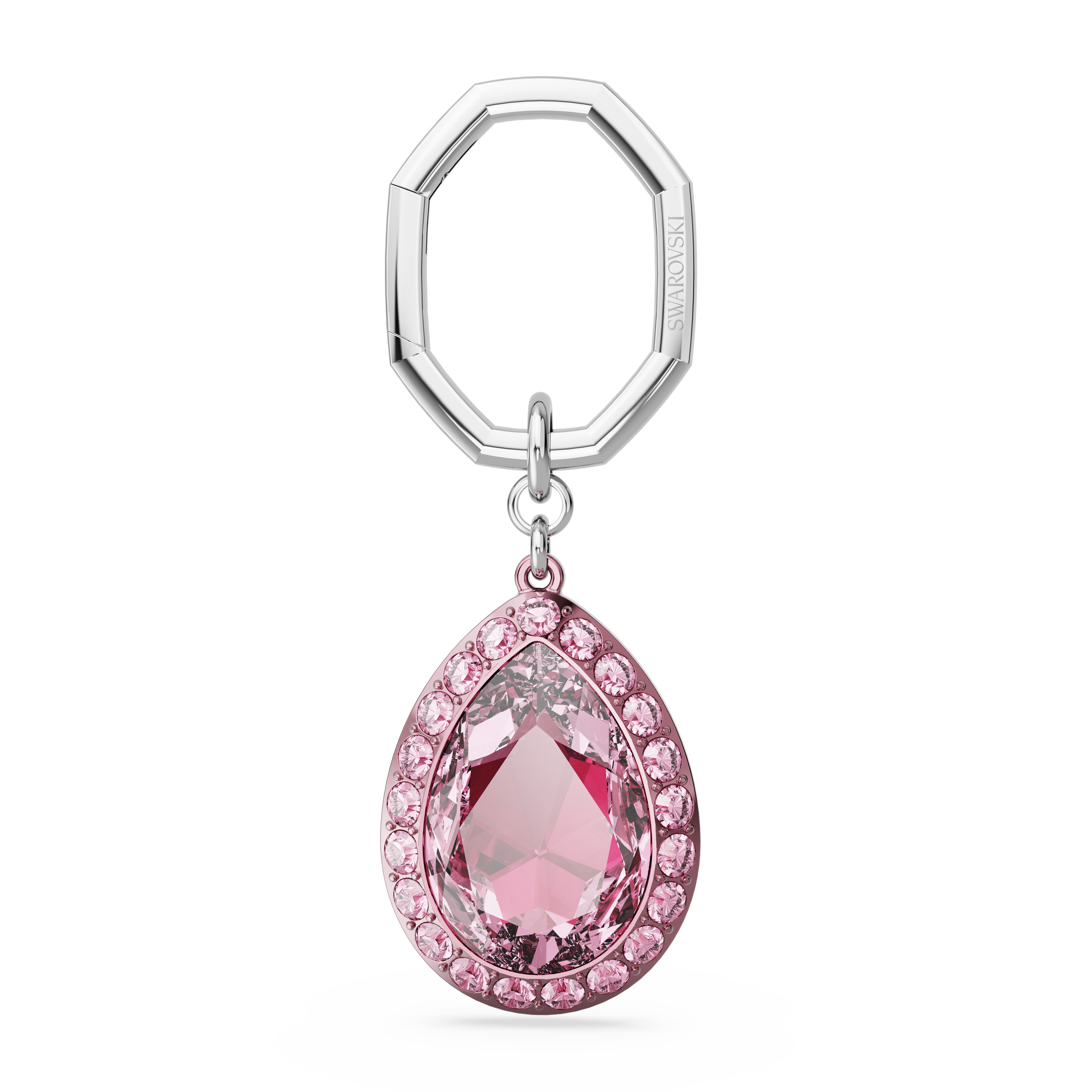 Swarovski Key ring, Pear cut, Pink 5666646 – Finch Centre