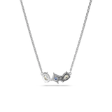 Swarovski Mesmera pendant, Mixed cuts, Blue, Rhodium plated 5668276