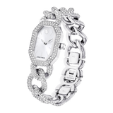 Swarovski Dextera chain watch, Swiss Made, Crystal bracelet, Silver tone, Stainless Steel 5668899
