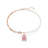SWAROVSKI TEDDY PENDANT, BEAR, PINK, ROSE GOLD-TONE PLATED 5669166