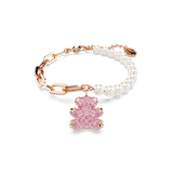 SWAROVSKI TEDDY BRACELET, BEAR, PINK, ROSE GOLD-TONE PLATED 5669169