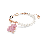 SWAROVSKI TEDDY BRACELET, BEAR, PINK, ROSE GOLD-TONE PLATED 5669169