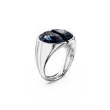 SWAROVSKI LUCENT COCKTAIL RING, GRAY, RHODIUM PLATED
