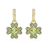 SWAROVSKI IDYLLIA DROP EARRINGS, CLOVER, GREEN, GOLD-TONE PLATED 5670664