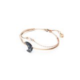 SWAROVSKI LUNA BANGLE, MOON, MULTICOLORED, ROSE GOLD-TONE PLATED 5671586