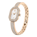 Swarovski Dextera bangle watch, Swiss Made, Metal bracelet, Gold tone, Champagne gold-tone finish 5672987