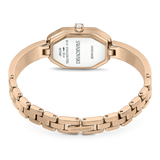 Swarovski Dextera bangle watch, Swiss Made, Metal bracelet, Gold tone, Champagne gold-tone finish 5672987