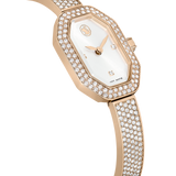 Swarovski Dextera bangle watch, Swiss Made, Metal bracelet, Gold tone, Champagne gold-tone finish 5672987