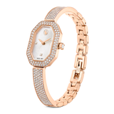 Swarovski Dextera bangle watch, Swiss Made, Metal bracelet, Rose gold tone, Rose gold-tone finish 5672992