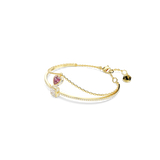 Swarovski Chroma bangle, Heart, Red, Gold-tone plated 5683835