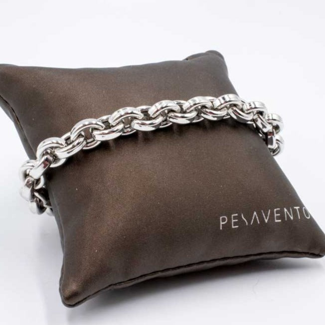 Pesavento Elegance Rolo Rhodium Bracelet WELGD022