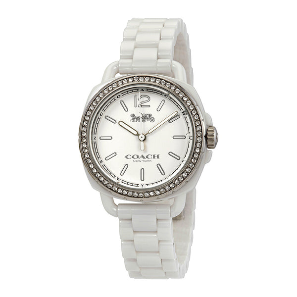 COACH Tatum White Dial White Ceramic Ladies Watch '14502601