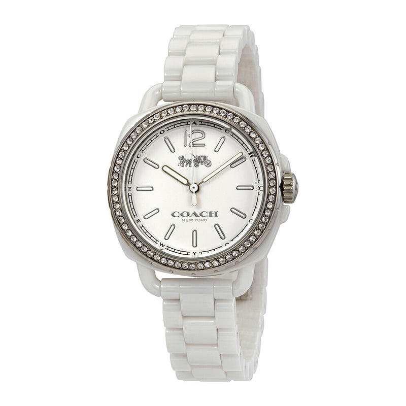 COACH Tatum White Dial White Ceramic Ladies Watch '14502601