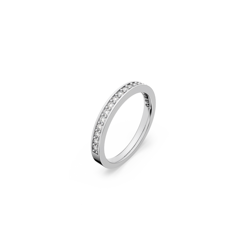 SWAROVSKI RARE RING, WHITE, RHODIUM PLATED