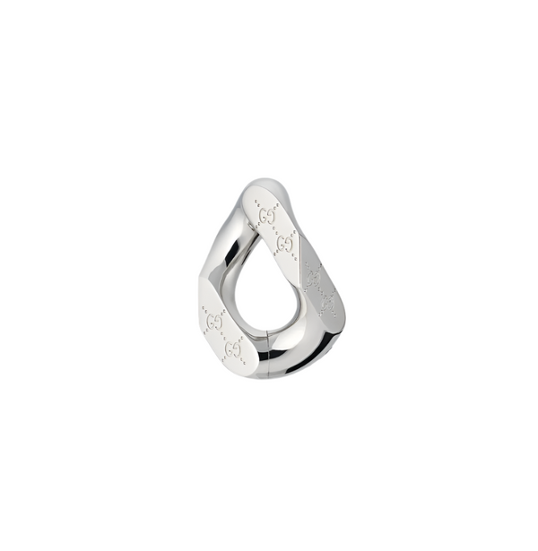 GUCCI TAG MONO EARRING SILVER YBD773755001
