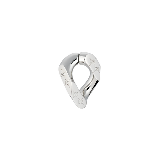 GUCCI TAG MONO EARRING SILVER YBD773755001