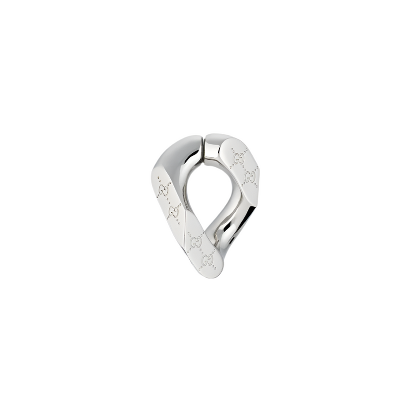 GUCCI TAG MONO EARRING SILVER YBD773755001