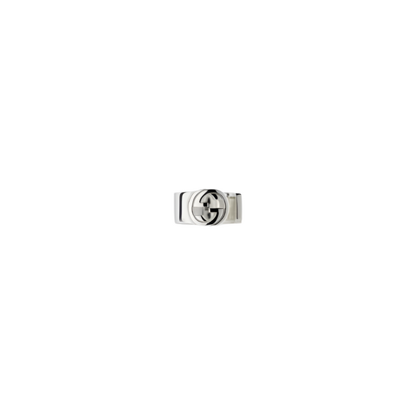 GUCCI INTERLOCKING G EARCUFF TOP GGX2 SEMI SHINY SILVER YBD675121001