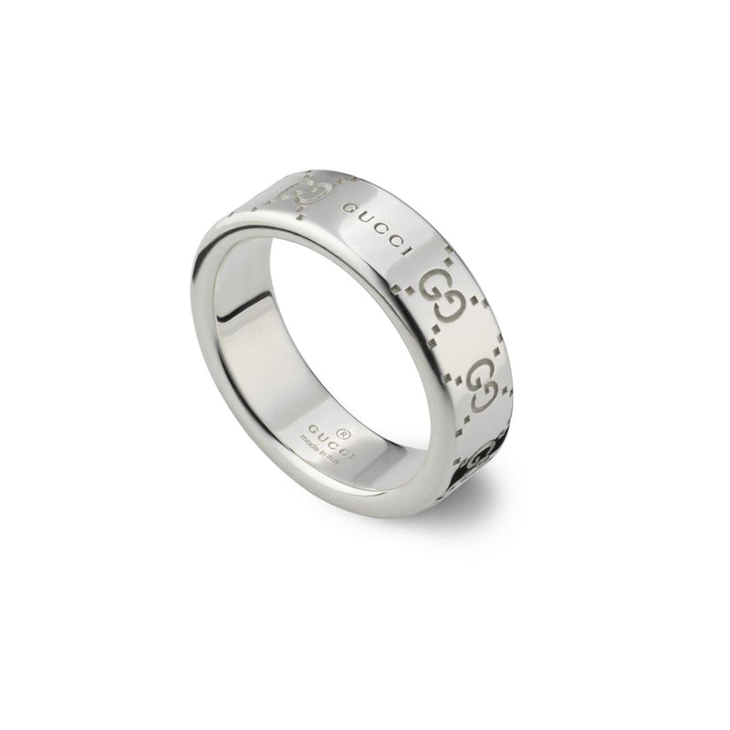 GUCCI SIGNATURE RING 6MM SILVER YBC814720001