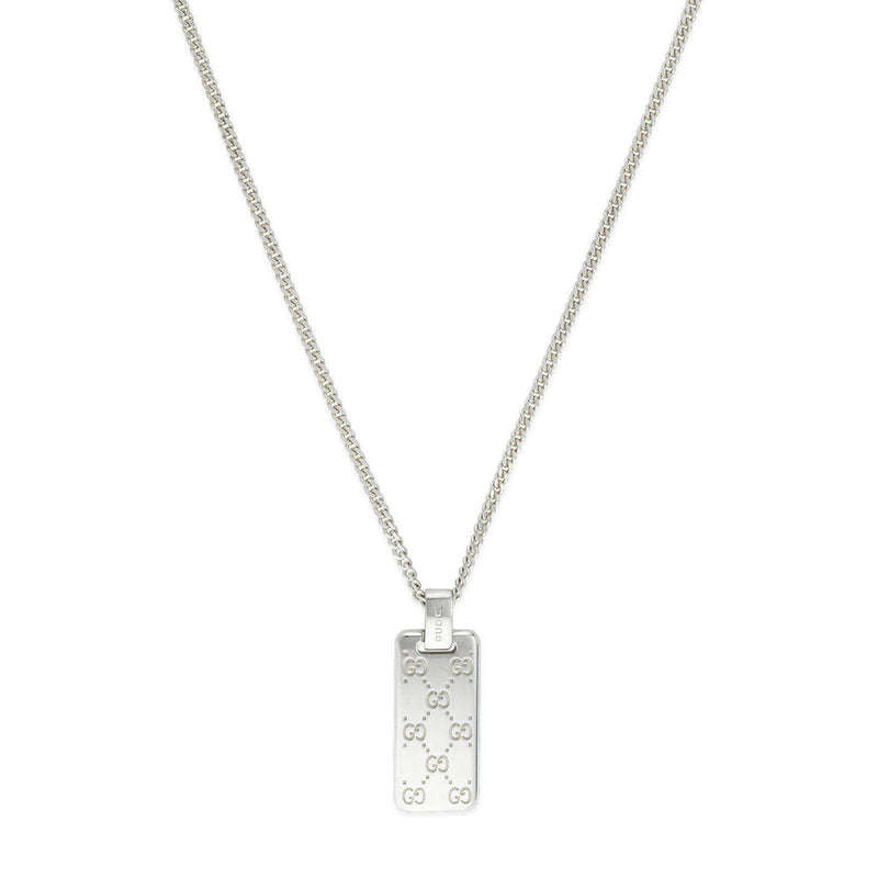 GUCCI SIGNATURE NECKLACE 55CM SILVER YBB814852001
