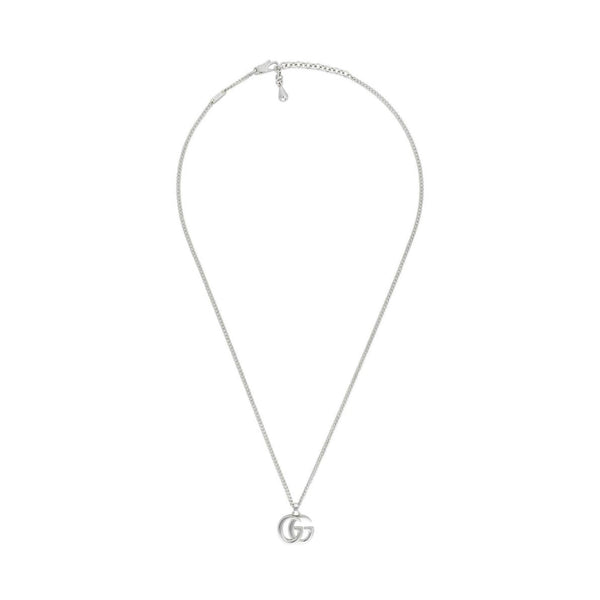 GUCCI GG MARMONT NECKLACE 55CM SILVER YBB814914001