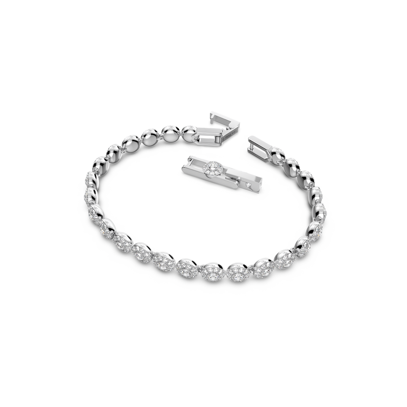 SWAROVSKI ANGELIC BRACELET, ROUND CUT, PAVÉ, SMALL, WHITE, RHODIUM PLATED 5071173