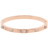 SWAROVSKI TACTIC BANGLE, WHITE, ROSE GOLD-TONE FINISH