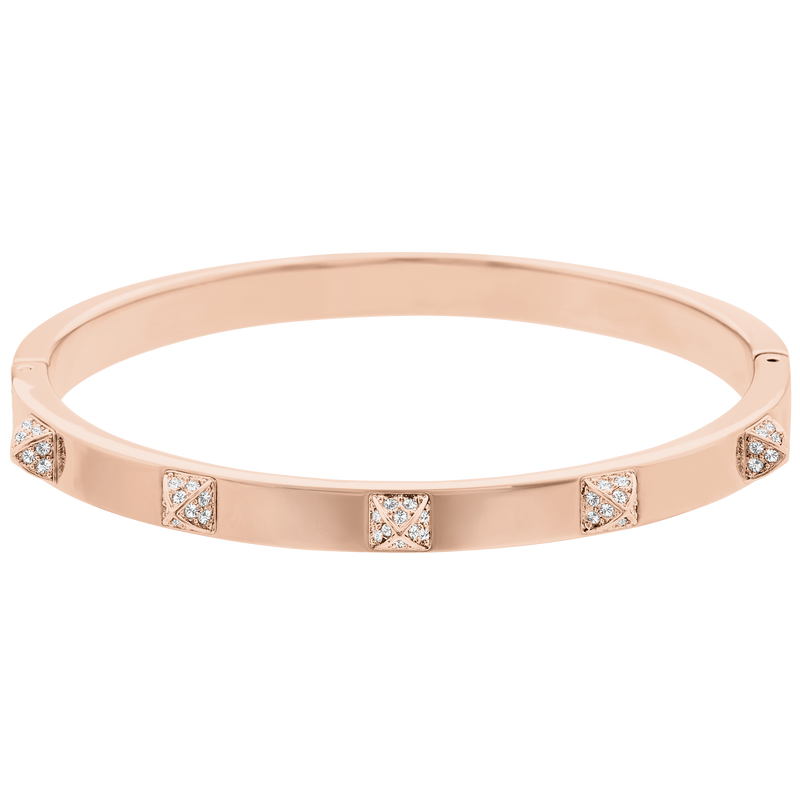 SWAROVSKI TACTIC BANGLE, WHITE, ROSE GOLD-TONE FINISH