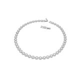 SWAROVSKI ANGELIC NECKLACE, ROUND CUT, WHITE, RHODIUM PLATED 5117703