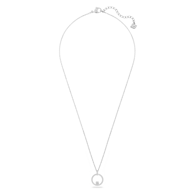 SWAROVSKI CREATIVITY PENDANT, WHITE, RHODIUM PLATED 5198686