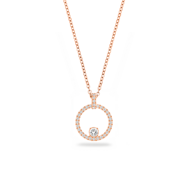 SWAROVSKI CREATIVITY PENDANT, WHITE, ROSE GOLD-TONE PLATED 5202446